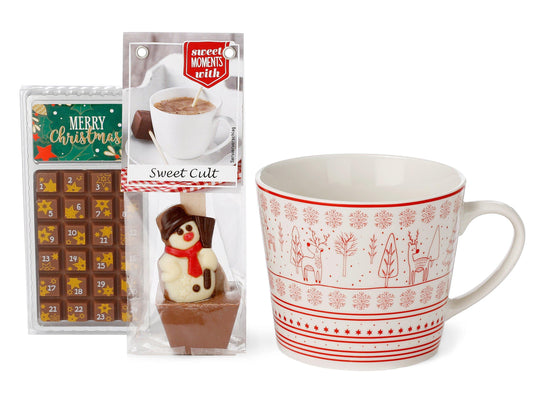 Tolles 3 teiliges Geschenk-Set "Schoko-Advent" - First-Cup